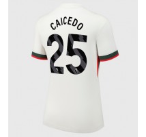 Chelsea Moises Caicedo #25 Koszulka Wyjazdowa damskie 2025-26 Krótki Rękaw